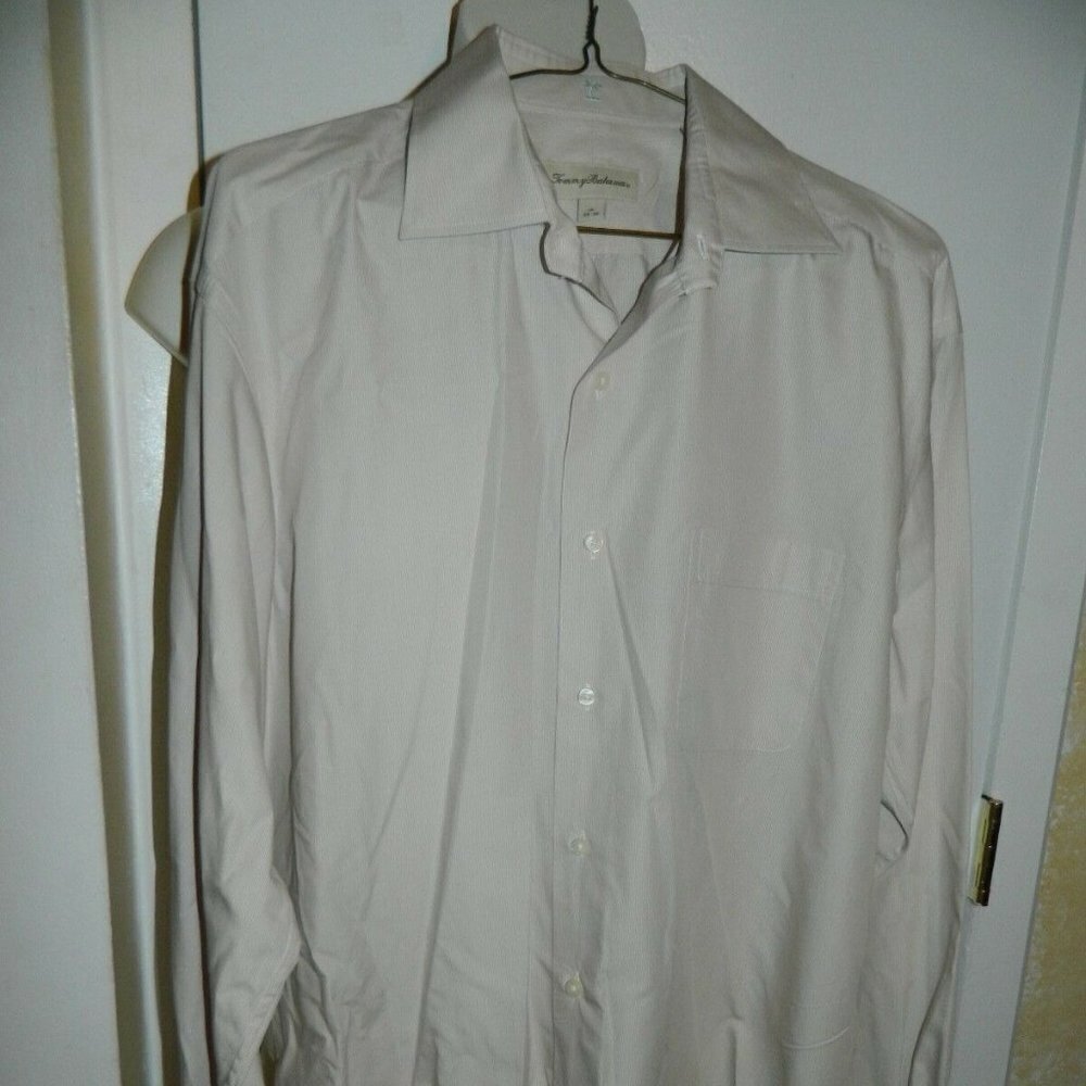Men's Tommy Bahama Beige Casual Long Sleeve Shirt